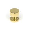 Polished Brass Kelso Cabinet Knob - 25mm (Plain)