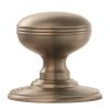 Delamain Ringed Knob - Satin Nickel