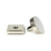 Polished Nickel Brompton Centre Door Knob (Square)