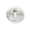 Polished Chrome Round Escutcheon (Art Deco)