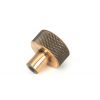 Polished Bronze Brompton Cabinet Knob - 25mm (No rose)