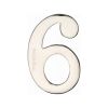 Heritage Brass Numeral 6 Self Adhesive 51mm (2") Polished Nickel finish