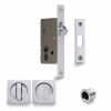 SLD Lock C/W SQ Privacy Turns Satin Chrome