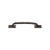 Black Iron Rustic Cabinet Pull Cranked Design 210mm