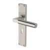 Heritage Brass Bauhaus Reeded Lever Lock Satin Nickel finishUK Design Registration Number 6234526