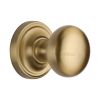 Heritage Brass Mortice Knob on Rose Hampstead Design Satin Brass finish