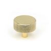 Polished Brass Brompton Cabinet Knob - 38mm (No rose)