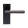 Varese Lever On Backplate Latch  - Matt Black