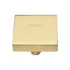 Heritage Brass Cabinet Knob Square Design 38mm Polished Brass finish