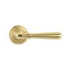 Polished Brass Newbury Lever on Rose Set (Art Deco) - Unsprung