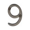 Heritage Brass Numeral 9 Face Fix 51mm (2") Matt Bronze finish