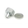 Satin Chrome Brompton Cabinet Knob - 25mm (Plain)