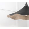 Smooth Nickel Flora Pendant in Elan Black