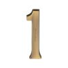 Heritage Brass Numeral 1 Concealed Fix 76mm (3") Antique Brass finish