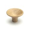 Wooden Cabinet Knob Trumpet Design 38mm Oak Finish