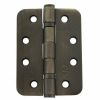 Atlantic Radius Corner Ball Bearing Hinges 4" X 3" X 3mm - Urban Bronze (Pair)