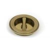 Aged Brass 75mm Plain Round Pull - Privacy Set