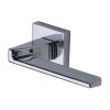 Laguna Door Handle on Square Rose - Polished Chrome Finish