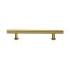 Heritage Brass Cabinet Pull T-Bar Design with 16mm Rose 160mm CTC Satin Brass Finish