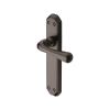 Heritage Brass Door Handle Lever Latch Charlbury Design Matt Bronze Finish