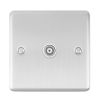 Eurolite Enhance Decorative TV Socket Satin Stainless Steel