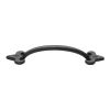 Rustic Dark Bronze Cabinet Pull Fleur-de-lys Design 203mm