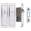 Flush Pull Privacy Set 197mm Polished Chrome finish