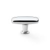 Alexander & Wilks - Romulus Soap Bar Cupboard Knob - Polished Chrome - 60mm