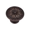 Floral Round Knob 035mm Matt Bronze finish