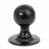 Black Round Mortice/Rim Knob Set