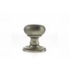 Old English Harrogate Solid Brass Mushroom Mortice Knob on Concealed Fix Rose - Matt Gun Metal