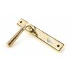 Aged Brass Hammered Newbury Slimline Espag. Lock Set