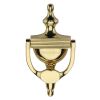 Heritage Brass Urn Knocker 7 1/4" Unlacquered Brass finish