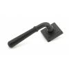 Matt Black Hammered Newbury Lever on Rose Set (Square Rose) - Unsprung