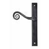 Black Monkeytail Slimline Lever Espag. Latch Set - RH