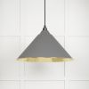 Smooth Brass Hockley Pendant in Bluff