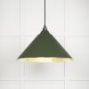 Smooth Brass Hockley Pendant in Heath