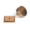 Polished Bronze Judd Cabinet Knob - 38mm (Square)