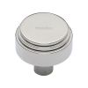 Heritage Brass Cabinet Knob Round Deco Design 38mm Polished Nickel finish