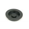 Matt Black 75mm Plain Round Pull - Privacy Set