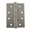 Atlantic Ball Bearing Hinges Grade 13 Fire Rated 4" x 3" x 3mm - Matt Gun Metal (Pair)