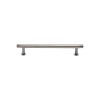 Heritage Brass Cabinet Pull Contour Design with 16mm Rose 96mm CTC Polished Nickel finish