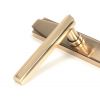 Polished Bronze Art Deco Slimline Lever Espag. Lock Set