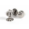 Polished Nickel Heavy Beehive Mortice/Rim Knob Set