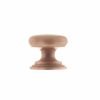 Old English Lincoln Solid Brass Victorian Cabinet Knob 32mm on Concealed Fix - Urban Satin Copper