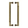 Heritage Brass Door Pull Handle Bauhaus Design 330mm Antique Brass Finish