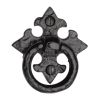 The Tudor Cabinet Ring Pull Black Iron