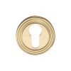 Heritage Brass Euro Profile Cylinder Escutcheon Satin Brass finish