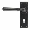 Black Regency Lever Lock Set