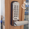 Borg BL2401 SS ECP - Easicode Pro Lever Keypad, Inside Lever Handle, Optional Holdback, Stainless Steel Finish